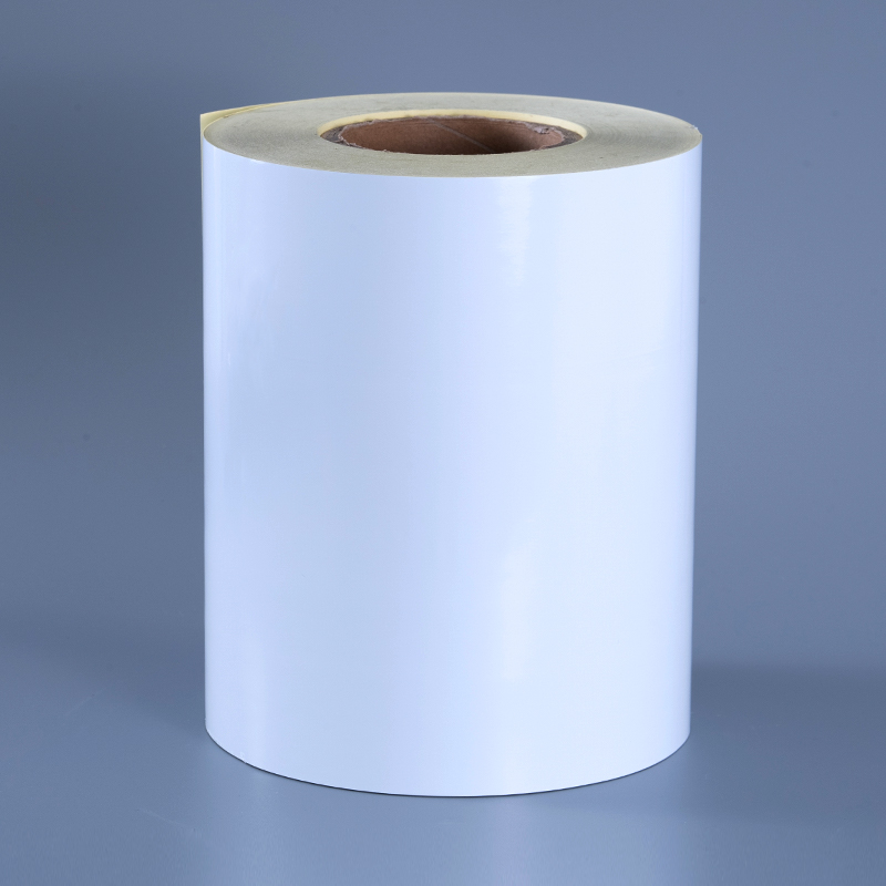 Etiqueta autoadhesiva de película de poliéster blanca brillante de 50mic con adhesivo removible resistente al alcohol y a altas temperaturas