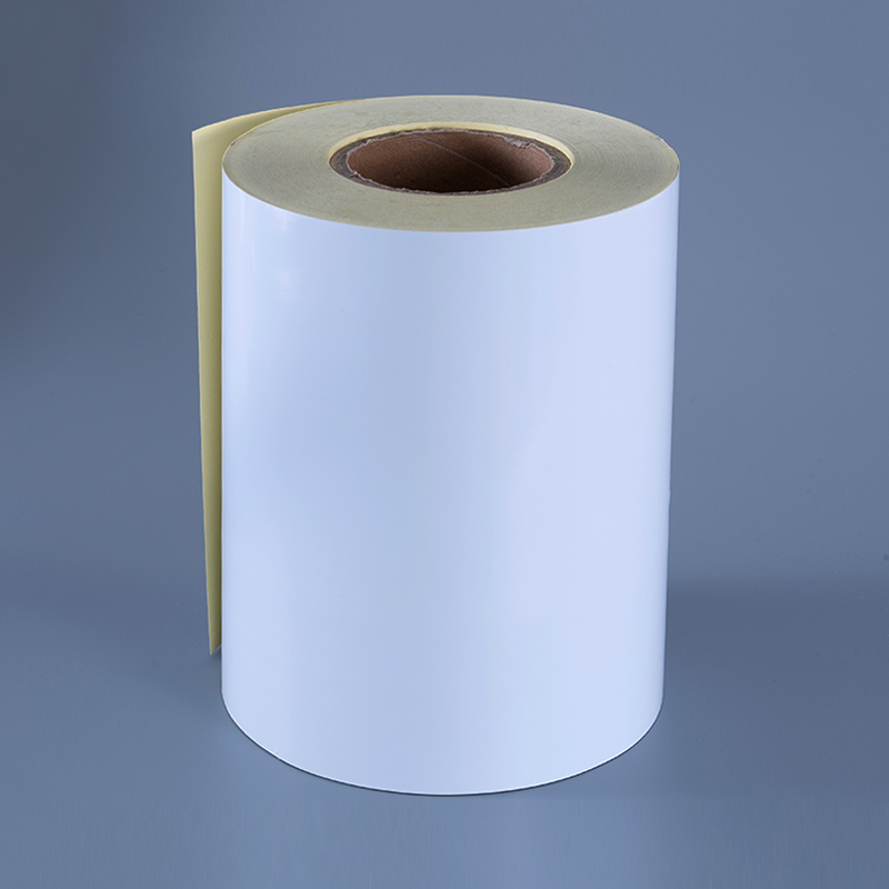 Etiqueta autoadhesiva de película de poliéster blanca brillante de 50mic con adhesivo removible resistente al alcohol y a altas temperaturas