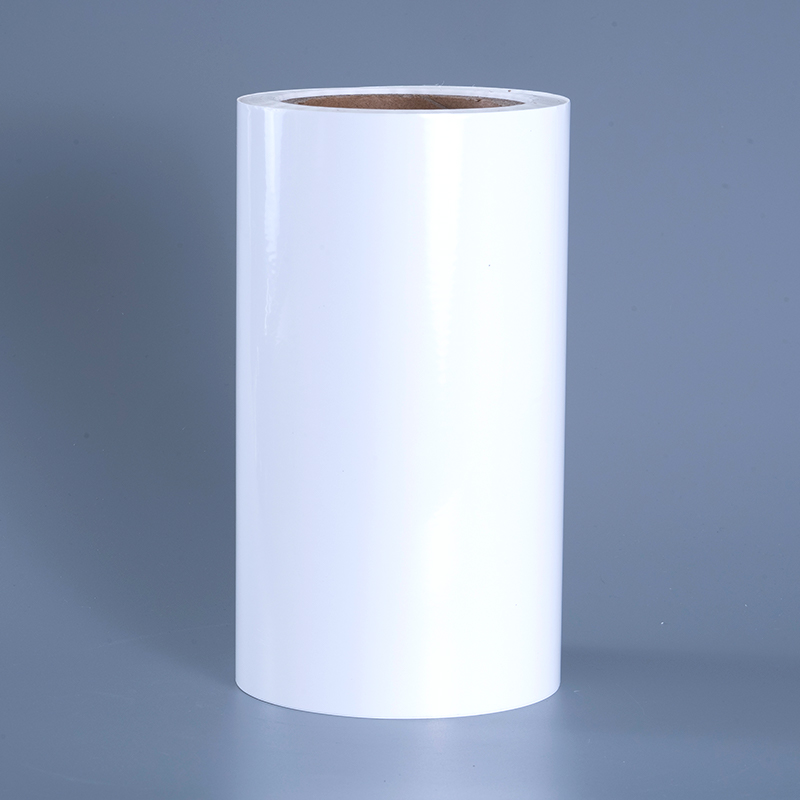 Materiales de etiquetas de película de vinilo PET brillante de 25mic con rollo gigante de adhesivo acrílico para impresión de inyección de tinta