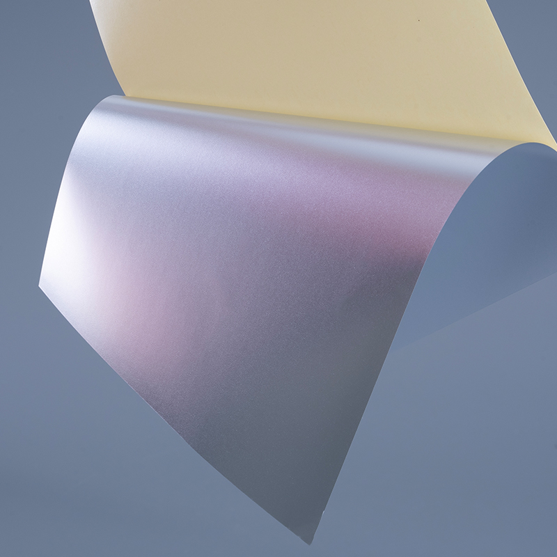 Película autoadhesiva de PET plateada mate para inyección de tinta